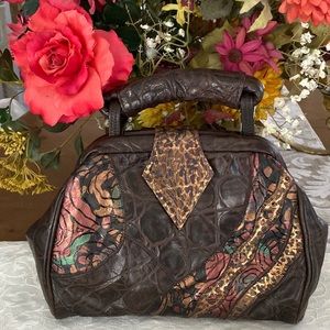 Vintage genuine leather satchel